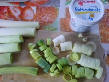 Porree-Gemüse zu Bratwurst - Rezept - Bild Nr. 5