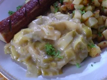 Porree-Gemüse zu Bratwurst - Rezept - Bild Nr. 24