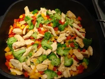 Rezept: Hähnchen trifft Gemüse & Pfeffer Bild Nr. 8 Hähnchen trifft Gemüse & Pfeffer - Rezept - Bild Nr. 8