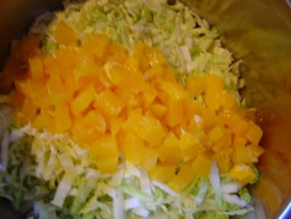 Chinakohlsalat mit Apfelsinen - Rezept - Bild Nr. 2