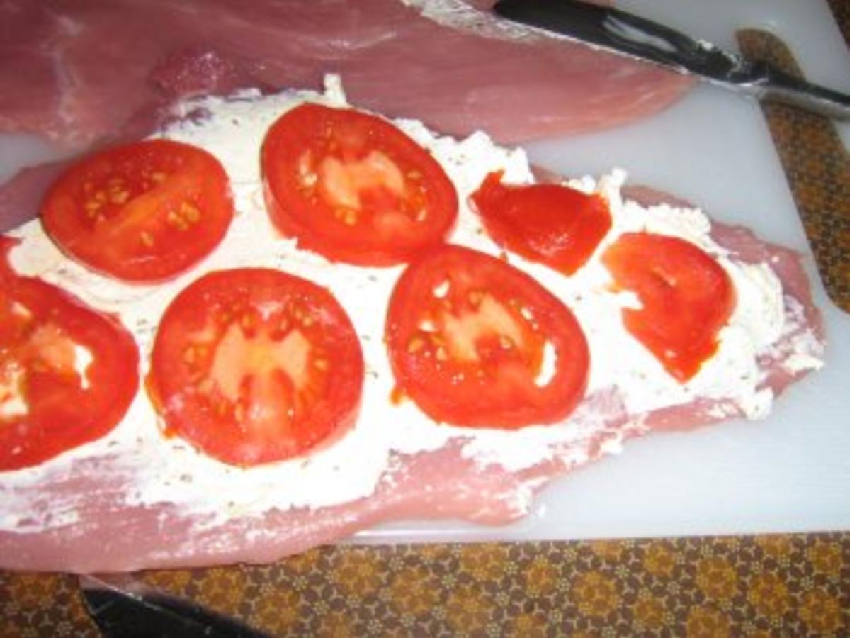 Rouladen mediteran -Tomate Mozarella - einfach - 101 kcal/100g