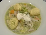 Friedrichskoger Fischersuppe mit Safrangriesnocken - Rezept