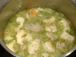 Friedrichskoger Fischersuppe mit Safrangriesnocken - Rezept - Bild Nr. 4