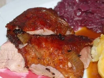 Glasierte Putenkeulen in Rotweinsoße - Rezept - Bild Nr. 2