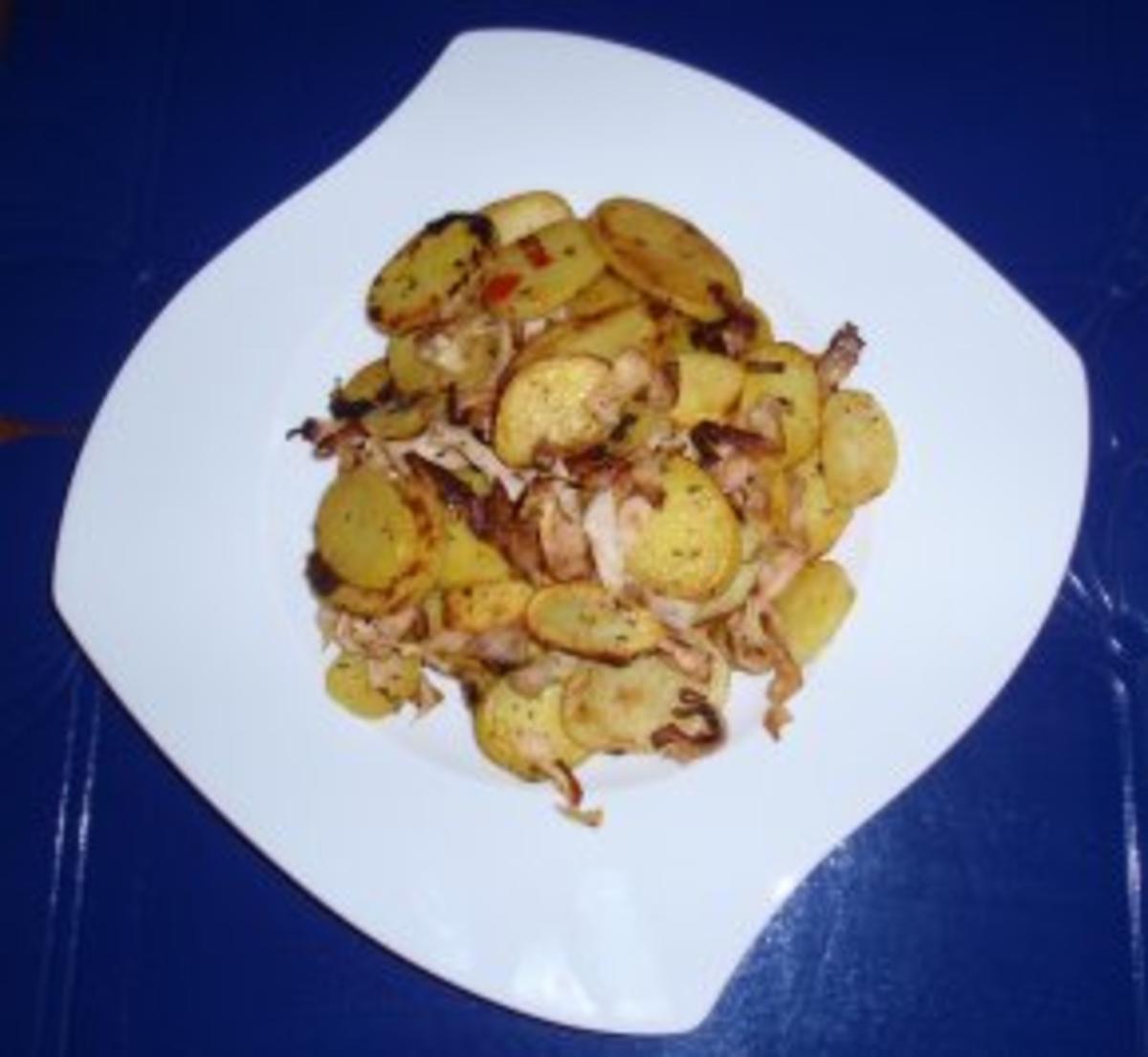 Bratkartoffeln mit Schinken und Peperoni - Rezept - Bild Nr. 6