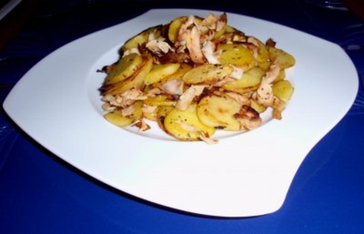 Bratkartoffeln mit Schinken und Peperoni - Rezept - Bild Nr. 7