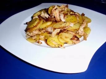 Rezept: Bratkartoffeln mit Schinken und Peperoni Bild Nr. 7 Bratkartoffeln mit Schinken und Peperoni - Rezept - Bild Nr. 7