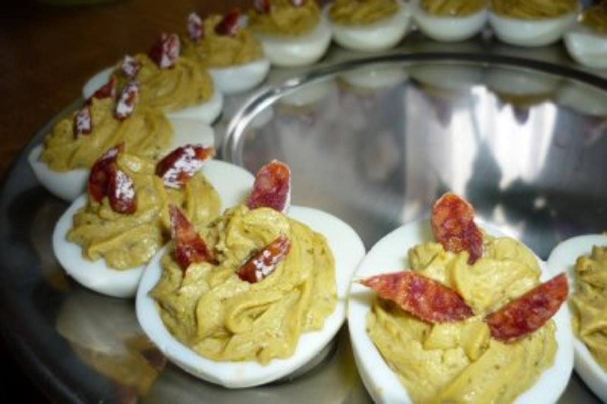 EIER gefüllt mit Pesto-Creme - Rezept mit Bild - kochbar.de EIER gefüllt mit Pesto-Creme - Rezept mit Bild - kochbar.de