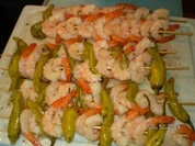 Garnelen-Pepperonispieße - Rezept