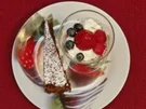 Schokoladenkuchen und Topfencreme mit Beeren (Hildegard Krekel) - Rezept