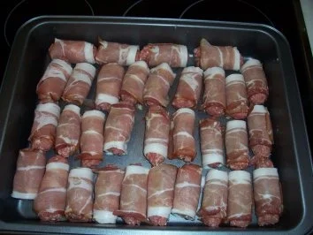 Hackfleisch...Mettröllchen im Gemüsebett - Rezept - Bild Nr. 3