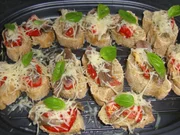 Überbackene Sardellen Tomaten Baguettes - Rezept - Bild Nr. 1360