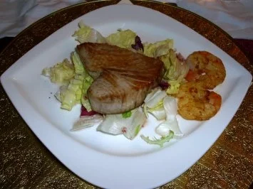 Rezept: Thunfisch auf Salat Thunfisch auf Salat - Rezept