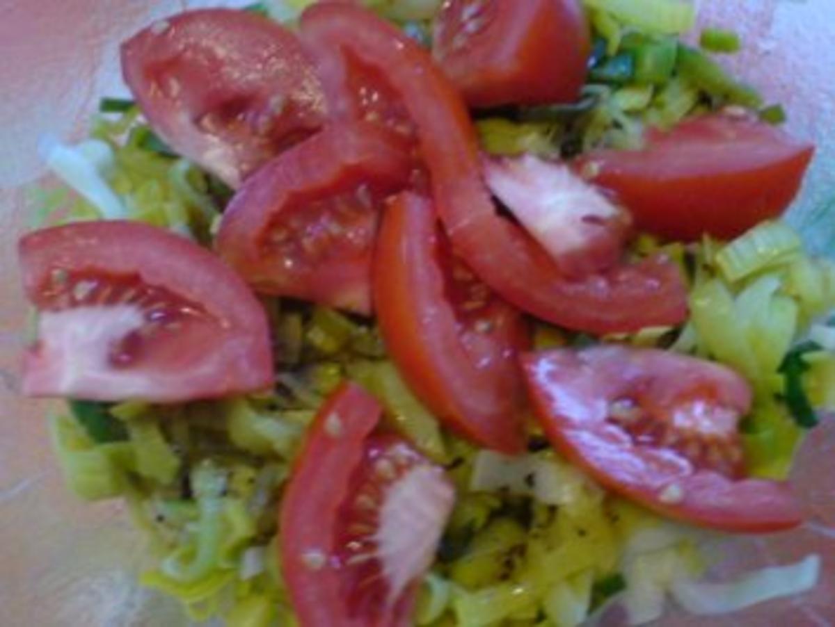 Porree-Tomaten-Salat - Rezept - Bild Nr. 12