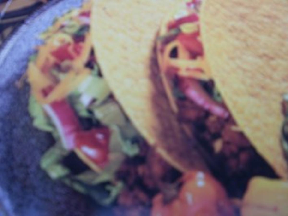 Bilder für Tacos - in Amerika werden ueber all verkauft - die sind einfach und lecker - zum selbst machen in 10 Minuten und ich meine SCHNELL - Rezept