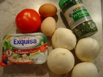 Mit Ei gefüllte Champignons... - Rezept - Bild Nr. 3