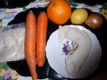 Kabeljaurückenfilet in Karotten-Chilisenf-Orangensoße und Basmatireis - Rezept - Bild Nr. 2