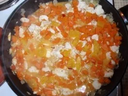 Kabeljaurückenfilet in Karotten-Chilisenf-Orangensoße und Basmatireis - Rezept - Bild Nr. 5