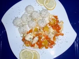Kabeljaurückenfilet in Karotten-Chilisenf-Orangensoße und Basmatireis - Rezept - Bild Nr. 6