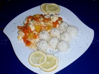 Kabeljaurückenfilet in Karotten-Chilisenf-Orangensoße und Basmatireis - Rezept - Bild Nr. 8