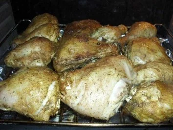 Rezept: Muslo de pollo asado Spa./Grie. Muslo de pollo asado Spa./Grie. - Rezept