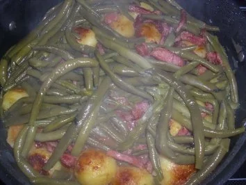 Kassler-Pfanne mit Bohnen - Rezept - Bild Nr. 5