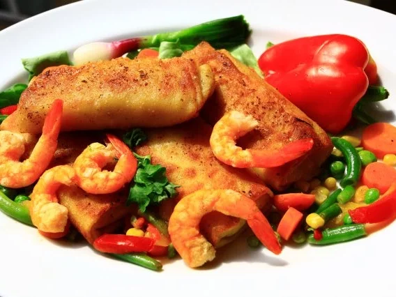 Frühlingsrolle mit Garnelen - Rezept - Bild Nr. 2