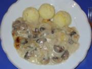 Vegetarisches - Überbackene Champignons - Rezept