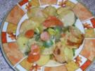 Auflauf: Gemüseauflauf mit Sahnesoße - Rezept