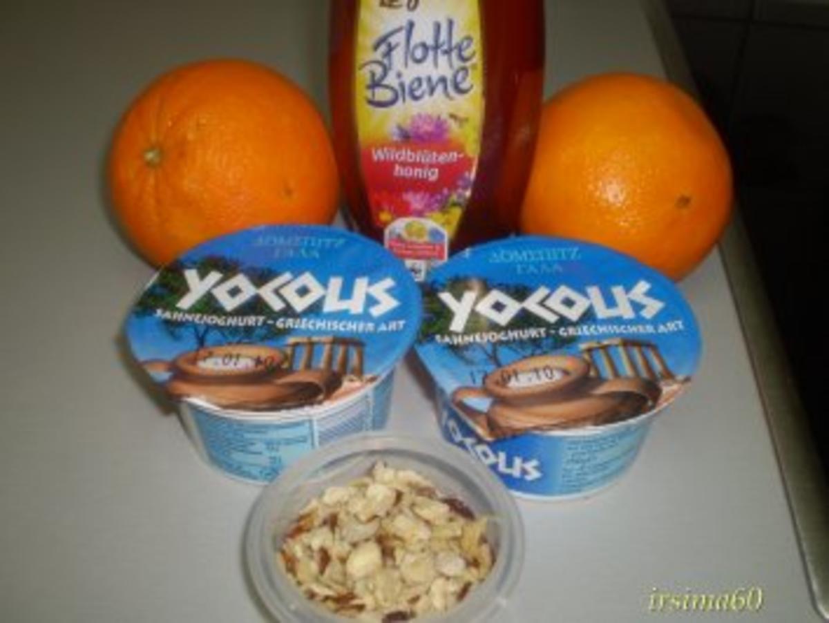  Honig - Joghurt mit Orangen - Rezept - Bild Nr. 2
