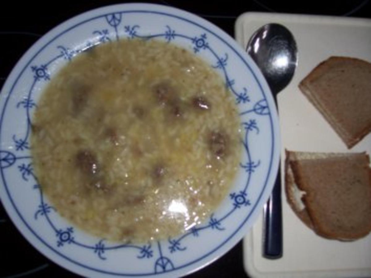 Suppe/Eintopf...Reissuppe mit Rindfleisch - Rezept