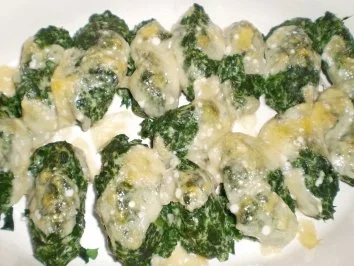 Spinat- Ricotta- Nocken mit geschmelzten Tomaten - Rezept - Bild Nr. 3