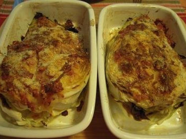 Überbackener, gefüllter Spitzkohl - einfach - von elke42