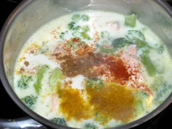 Rezept: Lachs - Broccoli - Sauce mit Bandnudeln Bild Nr. 4 Lachs - Broccoli - Sauce mit Bandnudeln - Rezept - Bild Nr. 4