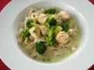 Lachs - Broccoli - Sauce mit Bandnudeln - Rezept