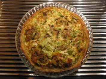 Garnelen-Lauchzwiebel-Quiche - Rezept