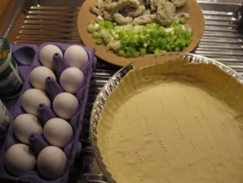 Garnelen-Lauchzwiebel-Quiche - Rezept - Bild Nr. 3