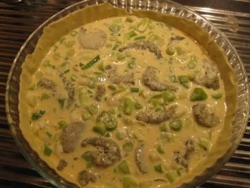 Garnelen-Lauchzwiebel-Quiche - Rezept - Bild Nr. 6