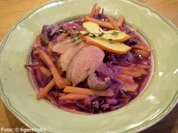 Rotkohl-Rüben-Eintopf mit Entenbrustfilet - Rezept