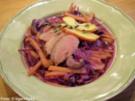 Rotkohl-Rüben-Eintopf mit Entenbrustfilet - Rezept