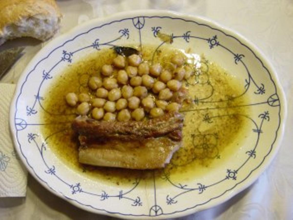 Bilder für Ceci in umido con Carne- Geschmorten Kichererbsen mit Fleisch - Rezept