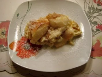 Quarkauflauf mit Birnen und Apfel - Rezept