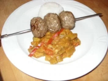 Hackbällchen indische Art - Rezept