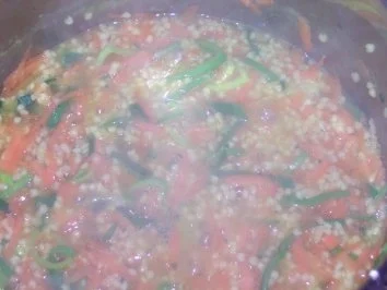 Zucchini mit Hirse-Gemüse-Füllung - Rezept - Bild Nr. 2