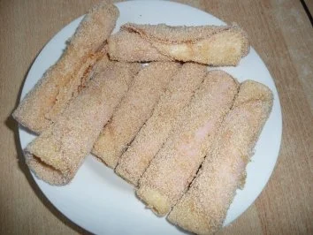 Putenbrust - Käseröllchen mit Paprika - Reis - Rezept - Bild Nr. 5