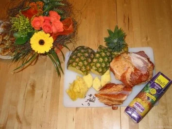 Ananas-Kassler mit Sauerkraut und Pü - Rezept