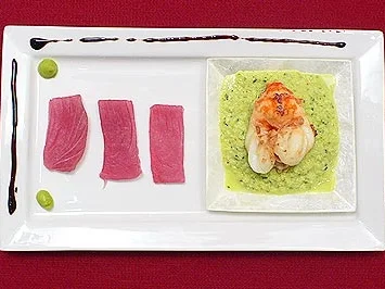 Tunfisch-Sashimi mit beschwipstem Tiger Prawn - Rezept