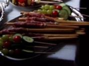 "SNACK" Schinken-Grissini-Stangen - Rezept