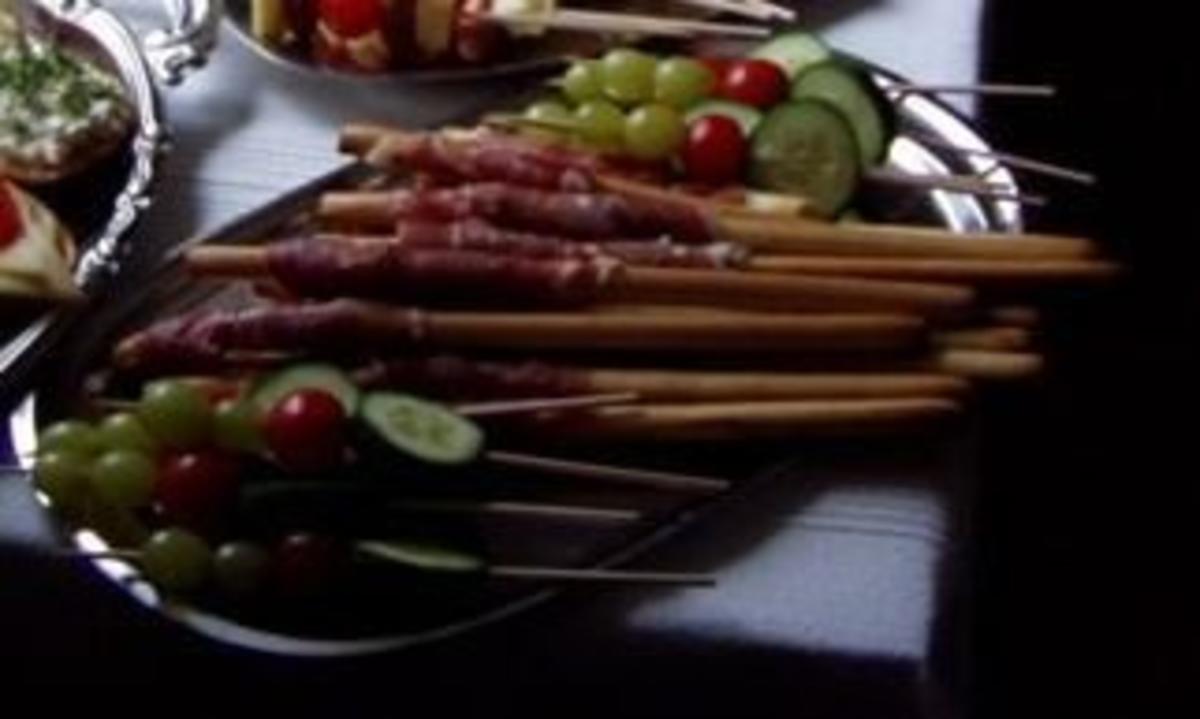 Bilder für SNACK Schinken-Grissini-Stangen - Rezept