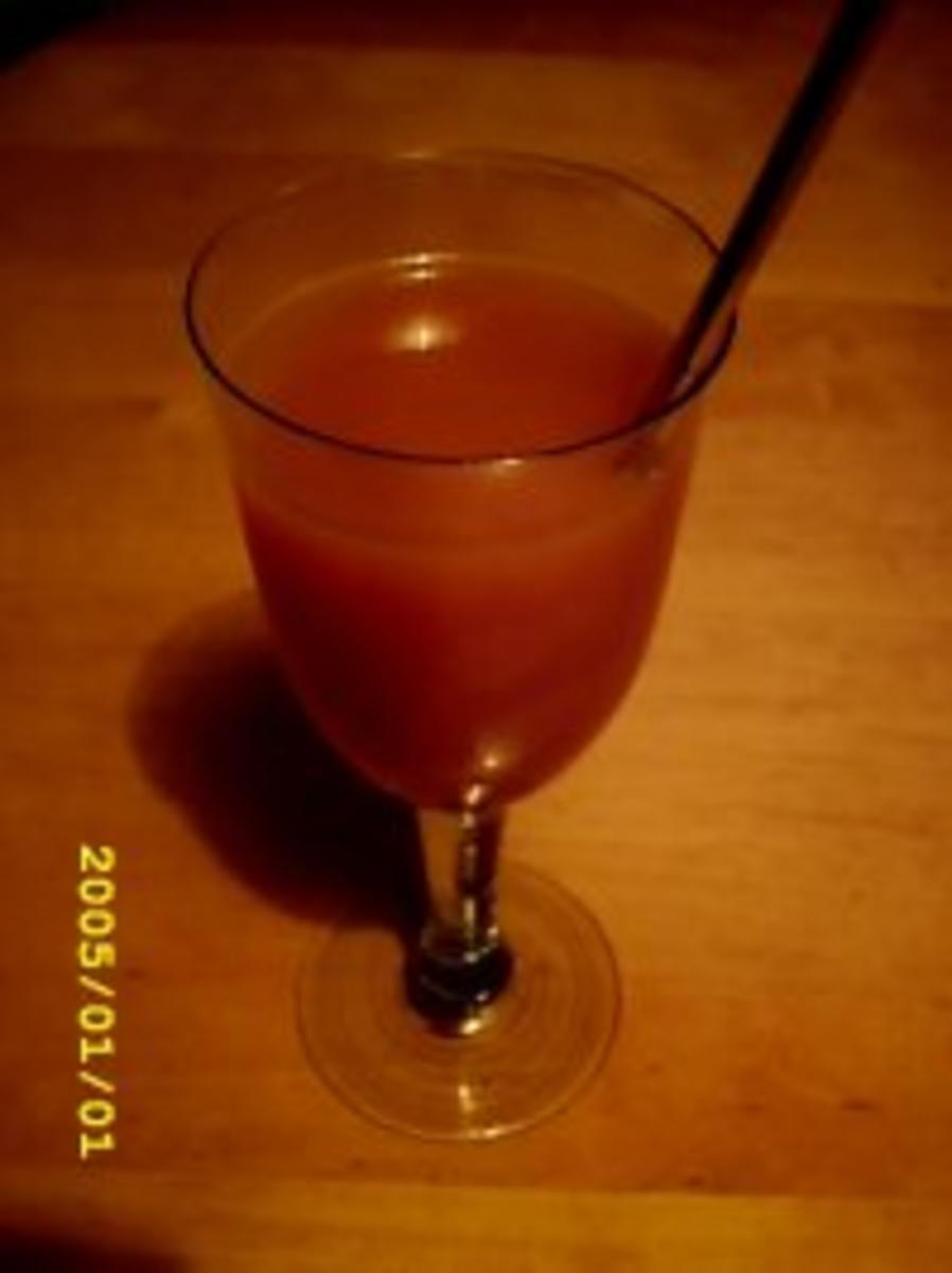 Cocktail:"Pfirsich Melba *fizzy*" - Rezept